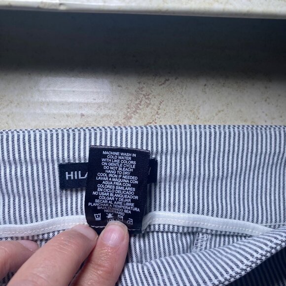 Hilary Radley Womens Striped Shorts L - Casual Comfort Stylish Easy Pull On - Picture 4 of 7